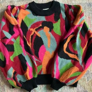 Farm Rio: The Dance Multi Color Knit Sweater